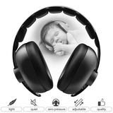 BBTKCARE Baby Headphones Noise Cancelling Headphones for Babies for 3 Months to 2 Years (Black)
