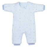 BBTKCARE Baby Sleepsuit - Wearable Blanket, 6-9 Months | Warm Onesies for Babies (Blue)