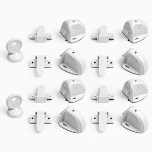 BBTKCARE Cabinet Locks for Babies | Adhesive Magnetic Baby Locks | Baby Proofing