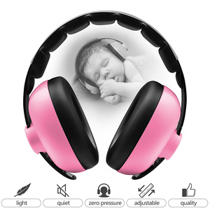 BBTKCARE Baby Headphones Noise Cancelling Headphones for Babies for 3 Months to 2 Years (Pink)