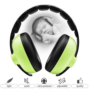BBTKCARE Baby Ear Protection Noise Cancelling Headphones for Babies for 3 Months to 2 Years (Green)